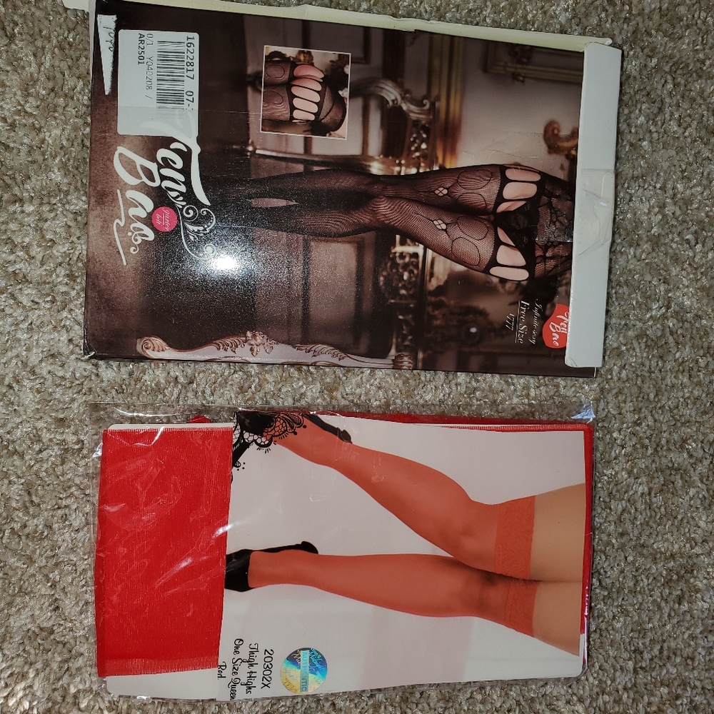 NWT ‼️Black AND Red sexy hosiery‼️